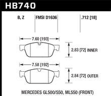 Load image into Gallery viewer, Hawk 13-16 Mercedes-Benz GL550 / 12-14 Mercedes-Benz ML550 Performance Ceramic Front Brake Pads