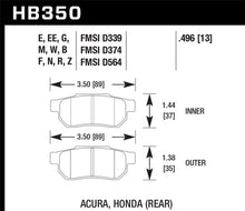 Load image into Gallery viewer, Hawk 90-01 Acura Integra GS/GSR / 93-97 Honda Civic Del Sol Black Race Rear Brake Pads