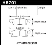 Load image into Gallery viewer, Hawk 11-14 Jeep Grand Cherokee (w/ 330mm/350mm Front Rotors) Super Super Duty Front Brake Pads