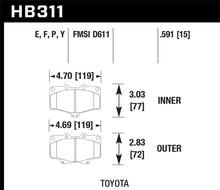 Load image into Gallery viewer, Hawk 91-94 Toyota 4Runner / 92-95 Toyota 4Runner SR5 Blue 9012 Race Front Brake Pads