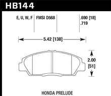 Load image into Gallery viewer, Hawk 92-96 Honda Prelude (w/o V-Tec) DTC-70 Race Front Brake Pads