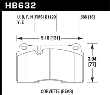 Load image into Gallery viewer, Hawk 09-11 Corvette Z06/09-13 ZR-1 (w/Carbon Ceramic Brakes &amp; Iron Rotor) Rear DTC-70 Brake Pads