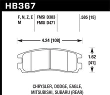 Load image into Gallery viewer, Hawk 91-99 Mitsubishi 3000GT (Excl VR4) / 94-12 Mitsubishi Eclipse Blue 9012 Race Rear Brake Pads
