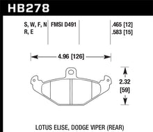 Load image into Gallery viewer, Hawk 92-00 Dodge Viper / 01-05/10-11 Lotus Elise / 10-11 Lotus Exige DTC-30 Race Rear Brake Pads