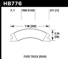 Load image into Gallery viewer, Hawk 08-14 Ford E-150/E-250 / 08-16 Ford E-350 Super Duty LTS Street Rear Brake Pads