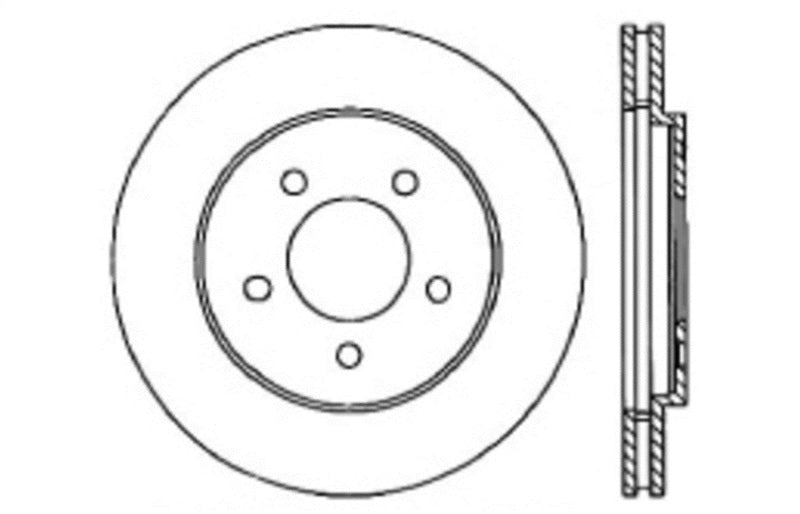 StopTech Slotted & Drilled Sport Brake Rotor