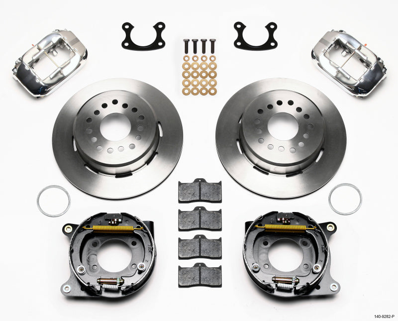 Wilwood Forged Dynalite P/S Park Brake Kit Polish Small Ford 2.50in Offset
