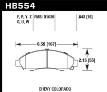 Load image into Gallery viewer, Hawk 04-08 Chevrolet Colorado LS/LT/WT DTC-60 Race Front Brake Pads