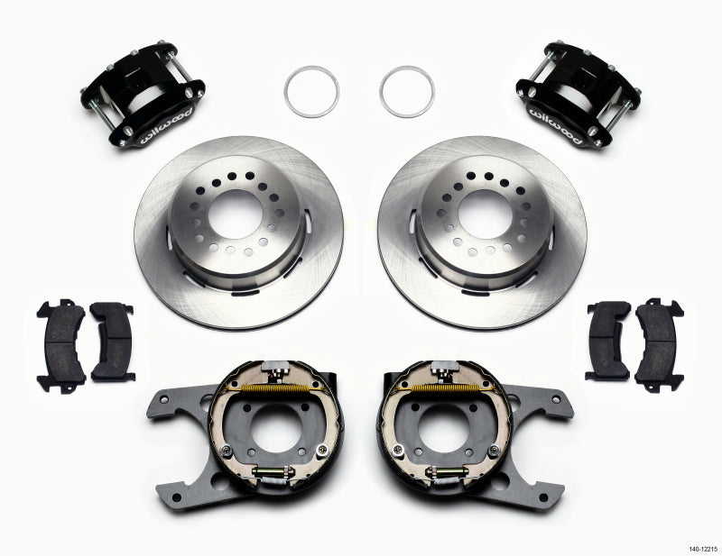 Wilwood D154 P/S Park Brake Kit Chevy 12 Bolt 2.75in Off w/ C-Clips