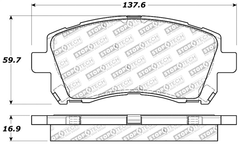 StopTech Performance 02-03 WRX Front Brake Pads