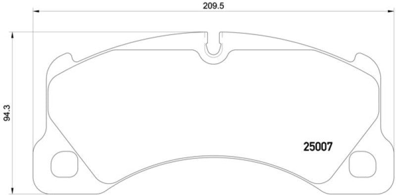 Hella 2012+ Porsche Cayenne 958 Front Brake Pad Set