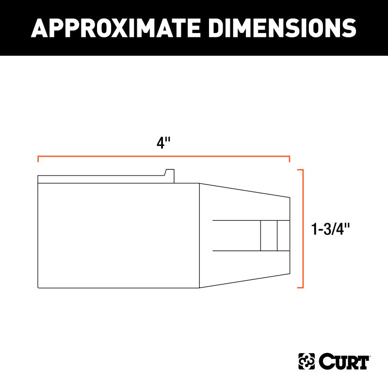 Curt Electrical Adapter (7-Way RV Blade to 6-Way Round Trailer Center Pin Brake)