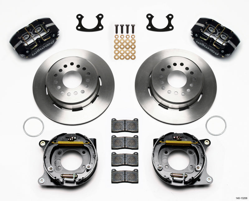 Wilwood Dynapro Dust-Boot P/S Park Brake Kit Small Ford 2.50in Offset