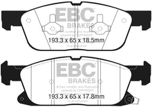 Load image into Gallery viewer, EBC 2016+ Lincoln Continental (10th Gen) 2.7L Twin Turbo Ultimax2 Front Brake Pads