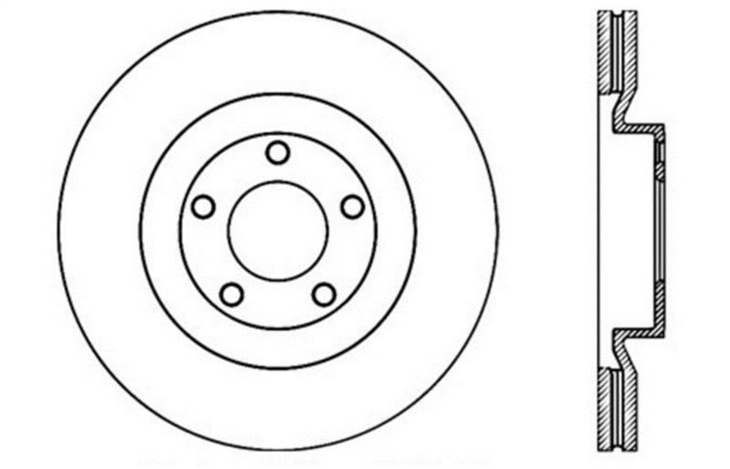 StopTech Drilled Sport Brake Rotor