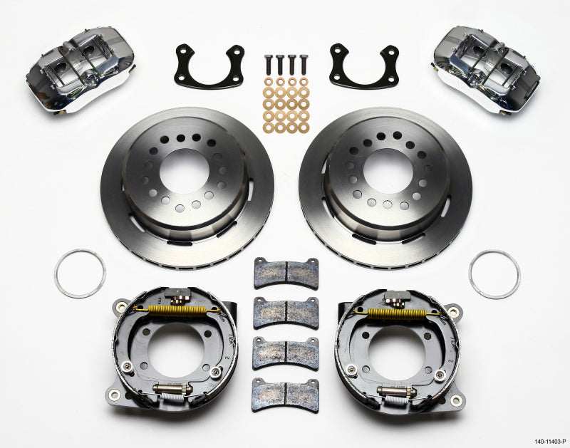 Wilwood Dynapro Low-Profile 11.00in P-Brake Kit - Polish Small Ford 2.50in Offset