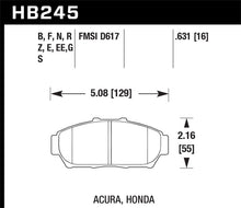Load image into Gallery viewer, Hawk 94-01 Acura Integra (excl Type R)  HT-10 Race Front Brake Pads