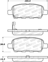 Load image into Gallery viewer, StopTech 12-17 Nissan Maxima Street Performance Rear Brake Pads