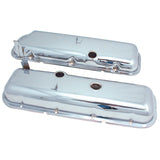 Spectre BB Chevy w/OEM Power Brakes Valve Cover Set - Chrome