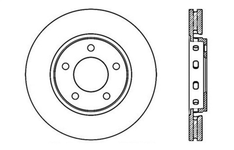 StopTech Drilled Sport Brake Rotor