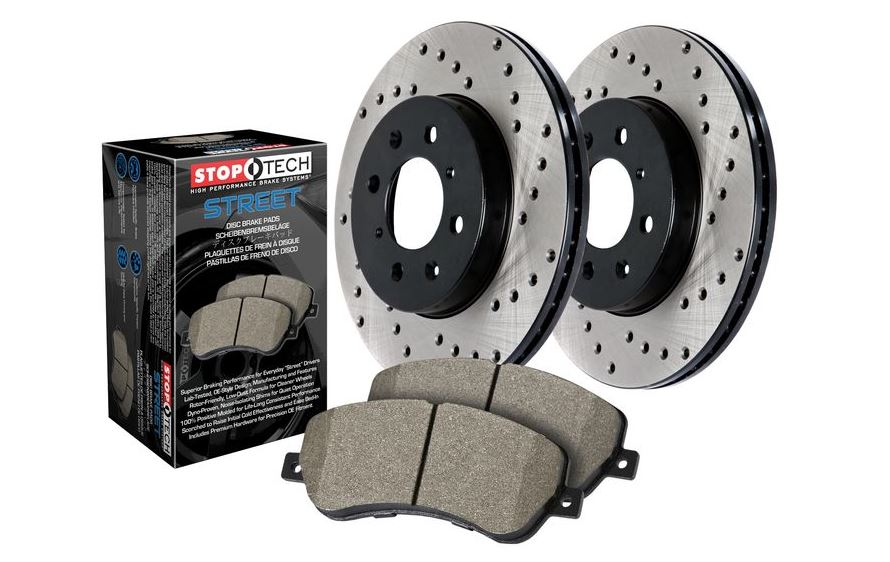 StopTech 00-04 Audi A6 Quattro 4 Wheel Drilled Sport Brake Kit