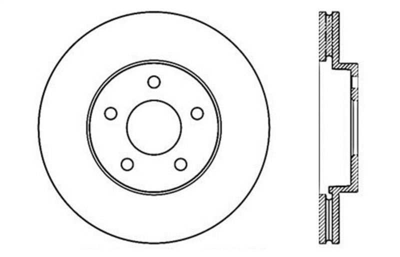 StopTech Slotted & Drilled Sport Brake Rotor