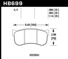 Load image into Gallery viewer, Hawk Brembo GT-3 Caliper 25mm Thick (Wide Annulus) DTC-60 Race Brake Pads