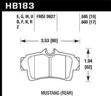 Load image into Gallery viewer, Hawk 01 Mustang Bullitt 4.6L/94 Cobra 5.0L/96-99 &amp; 01 &amp; 03-04 Cobra 4.6L Black Rear Race Brake Pads