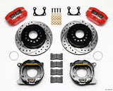 Wilwood Dynapro Dust-Boot P/S Park Brake Kit Drilled Red Big Ford 2.36in Offset