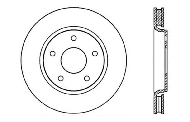 StopTech Drilled Sport Brake Rotor