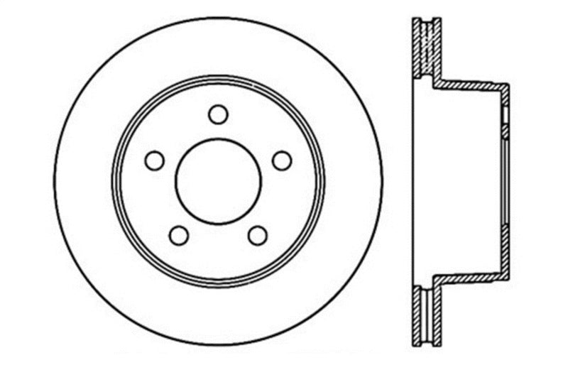 StopTech Drilled Sport Brake Rotor
