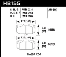Load image into Gallery viewer, Hawk 1990-1990 Mazda RX-7 GXL (w/Elec Adjust Susp) HPS 5.0 Front Brake Pads