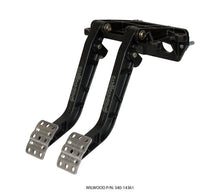 Load image into Gallery viewer, Wilwood Adjustable-Tandem Dual Pedal - Brake / Clutch - Fwd. Swing Mount - 7.0:1 - Black E-Coat