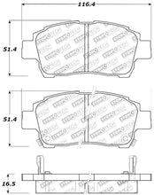 Load image into Gallery viewer, StopTech Performance 00-05 Spyder MR2 / 00 Celica GT / 04-07 xA/xB Front Brake Pads