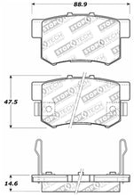 Load image into Gallery viewer, StopTech Street Touring 00-09 Honda S2000 / 92-07 Accord / 04-10 TSX Rear Brake Pads