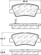 Load image into Gallery viewer, StopTech 09-15 Hyundai Sonata Street Select Rear Brake Pads