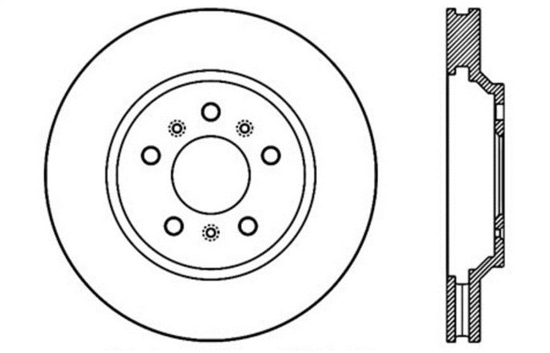 StopTech Slotted & Drilled Sport Brake Rotor
