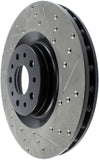 StopTech 2014-2015 Fiat 500L Front Left Slotted & Drilled Sport Brake Rotor