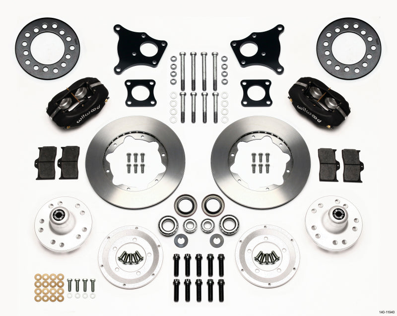 Wilwood Forged Dynalite Front Kit 11.00in AMC 71-76 OE Disc w/o Bendix Brakes
