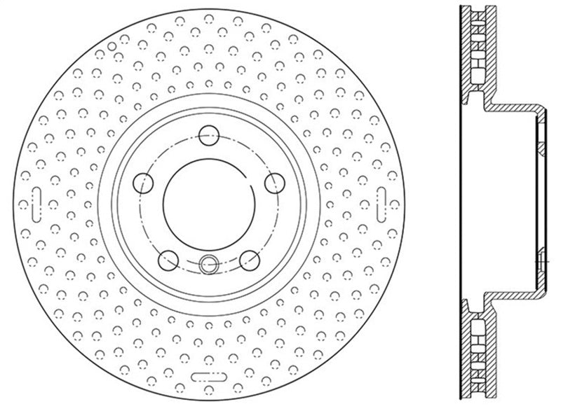 StopTech BMW 12-15 335i / 2014 428i / 2015 235i/228i Front Right Slotted Sport Brake Rotor