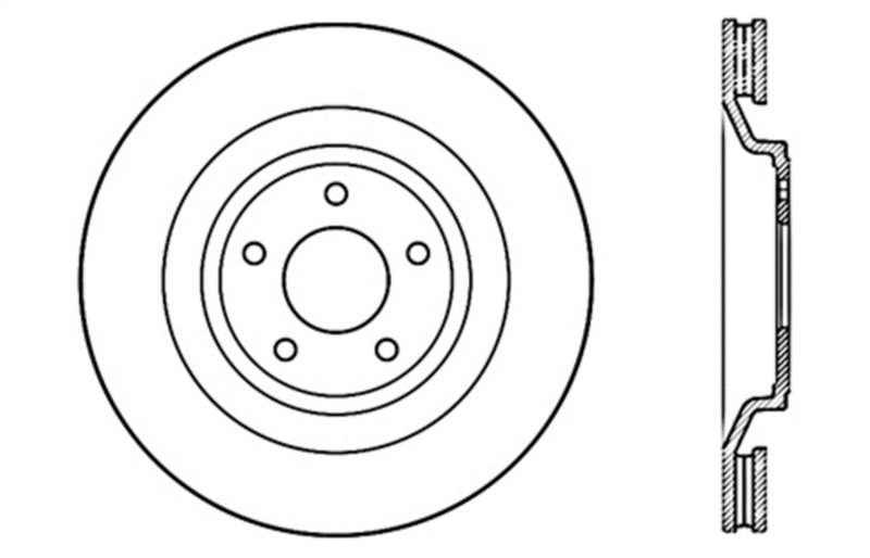StopTech Drilled Sport Brake Rotor