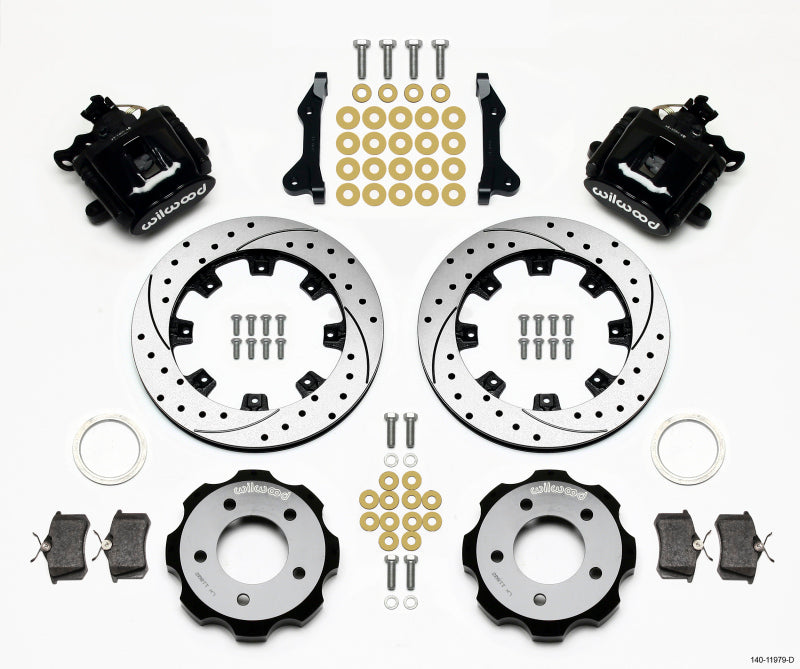 Wilwood Combination Parking Brake Rear Kit 12.19in Drilled 2006-Up Civic / CRZ