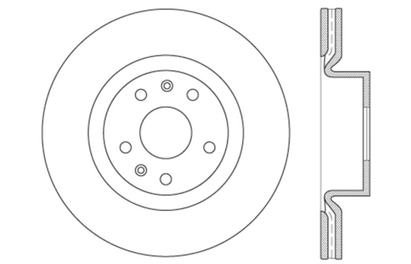StopTech Drilled Sport Brake Rotor