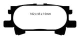 EBC 04-07 Lexus RX330 3.3 Yellowstuff Rear Brake Pads