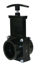Valterra 7101 ABS Gate Valve, Black, 1-1/2