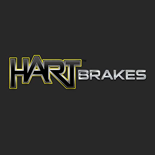 Hart Brakes Front Rear Brakes and Rotors Kit |Front Rear Brake Pads| Brake Rotors and Pads| Ceramic Brake Pads and Rotors |fits 2017-2020 Jaguar F-Pace, XE; Land Rover Range Rover Velar