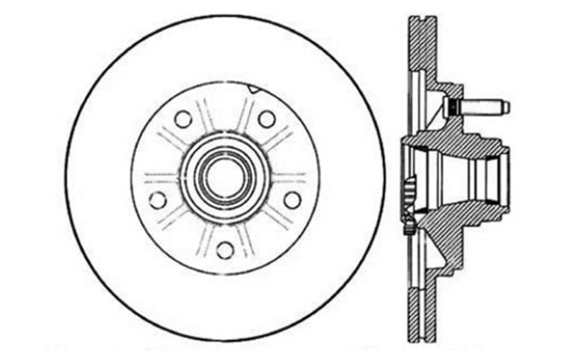 StopTech Drilled Sport Brake Rotor