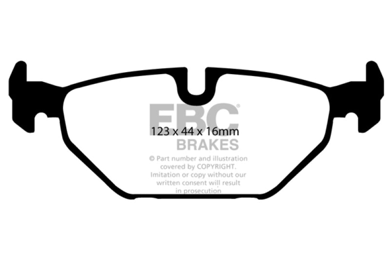 EBC 99-2001 Saab 9-5 2.3L Turbo (Aero) Bluestuff Rear Brake Pads