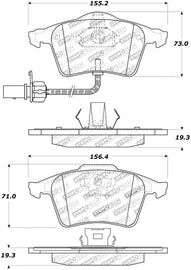 StopTech Street Touring 1/05-09 Audi A4/A4 Quattro Front Brake Pads