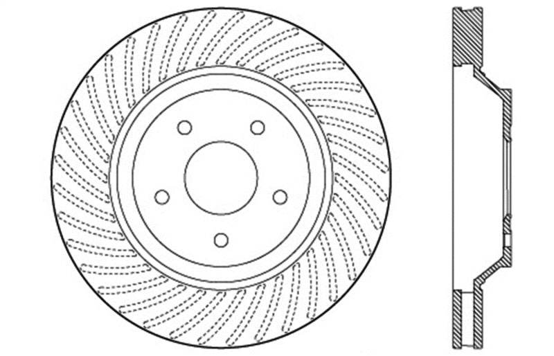 StopTech Drilled Sport Brake Rotor